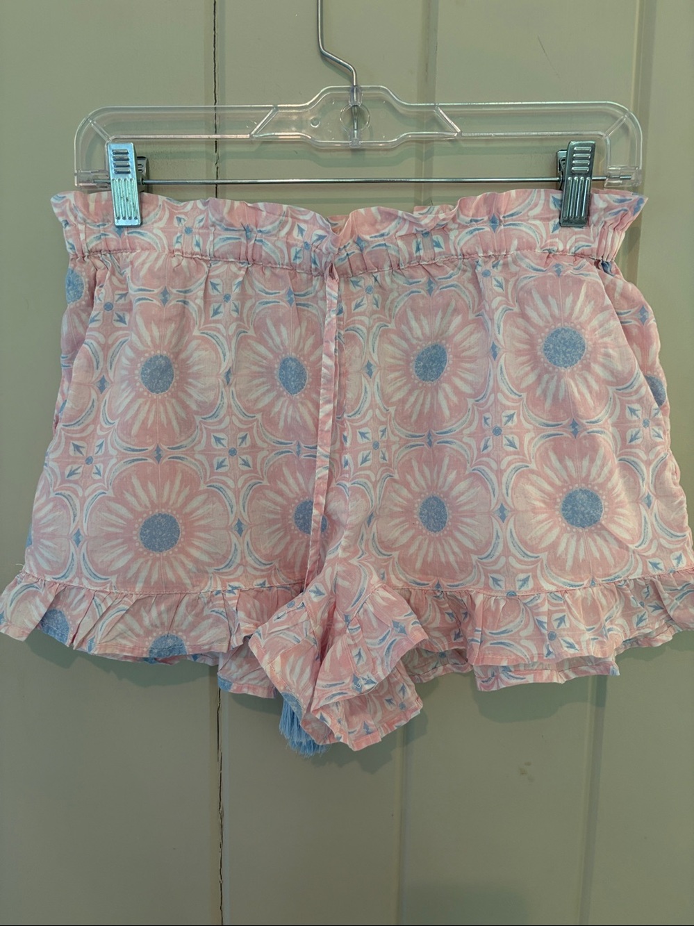 Rachel Zoe Ruffle Trim Pajama Shorts